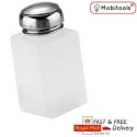 IPA, Chemical Liquid Press Pumping Dispenser White Empty Bottle