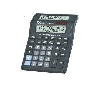 KENKO 12-Digit ct-8122-120 Power Battery/SolarDisplay Double Screen work Office