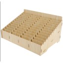 60 slots Mobile Phone Storage Box Compartment Holder Shop Store Display Plywood Retail