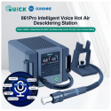 Quick 861 Pro Rework Station Digital Intelligent Hot Air 1300W SMD De Soldering