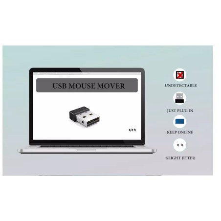 Mouse Jiggler Mover Wiggler Simulator Undetectable Discrete USB Windows Mac