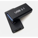 USB A to Type C Female Charging Data Cable Lead OTG Adapter connector