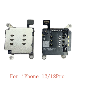 Replacement Dual Sim Card simcard Reader Slot Flex Apple Iphone 12/12 Pro